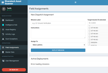 Asset Scanner Intelligence Dashboard